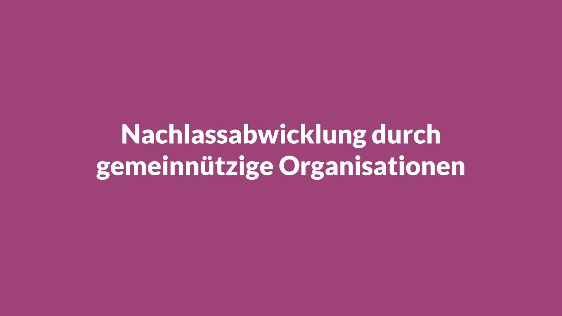 Gemeinnützige Organisationen im Testament