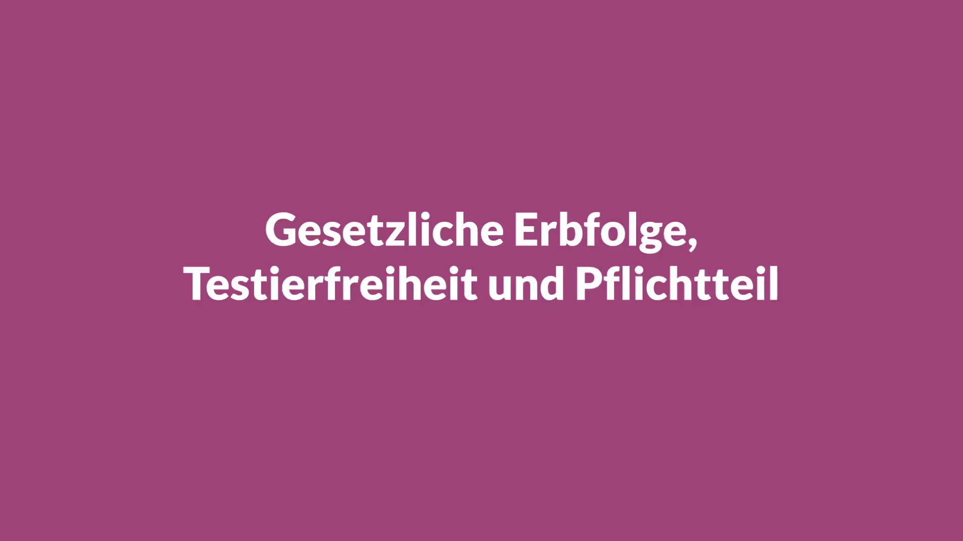 Wer erbt ohne Testament